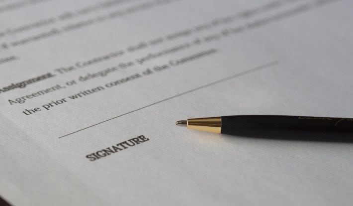 write a will - signature