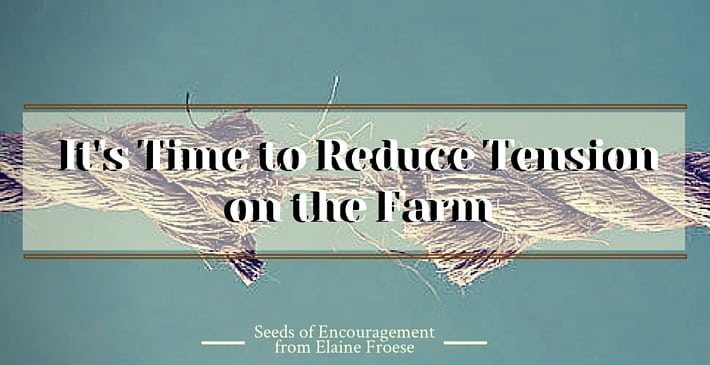 It's Time to Reduce Tension on the Farm
