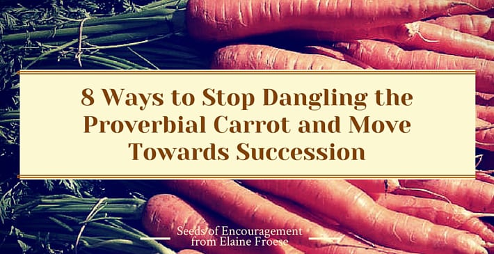 Let Go of the Proverbial Carrot: 8 Ways to Move Towards Your Succession Plan