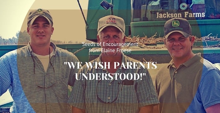 WE WISH PARENTS UNDERSTOOD