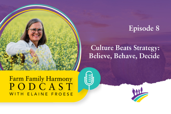 08: Culture Beats Strategy: Believe, Behave, Decide